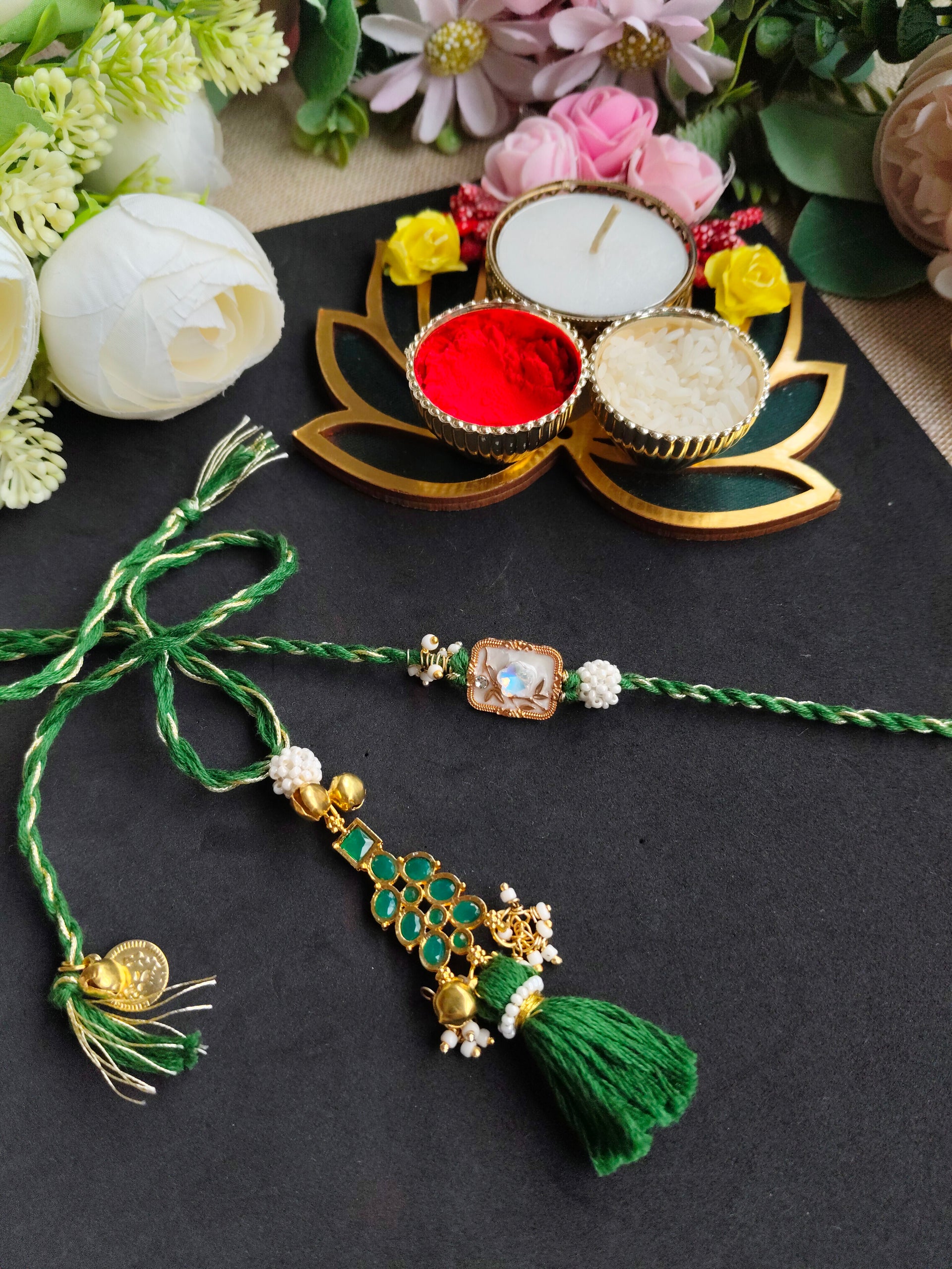 Premium Handmade Designer Rakhi Collection – Traditional Indian Rakhi for Brother | Elegant Festive Rakhi Gift