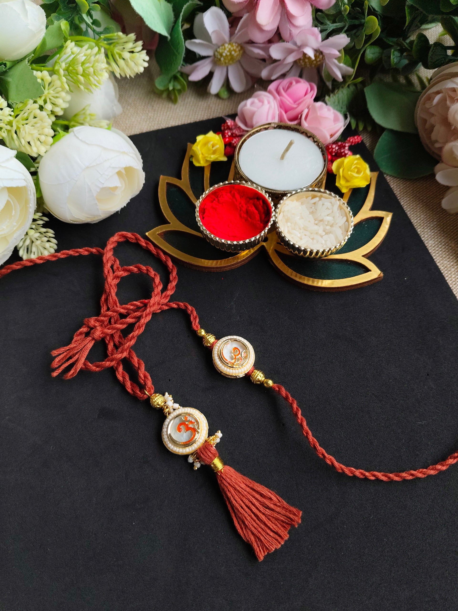 Premium Handmade Designer Rakhi Collection – Traditional Indian Rakhi for Brother | Elegant Festive Rakhi Gift