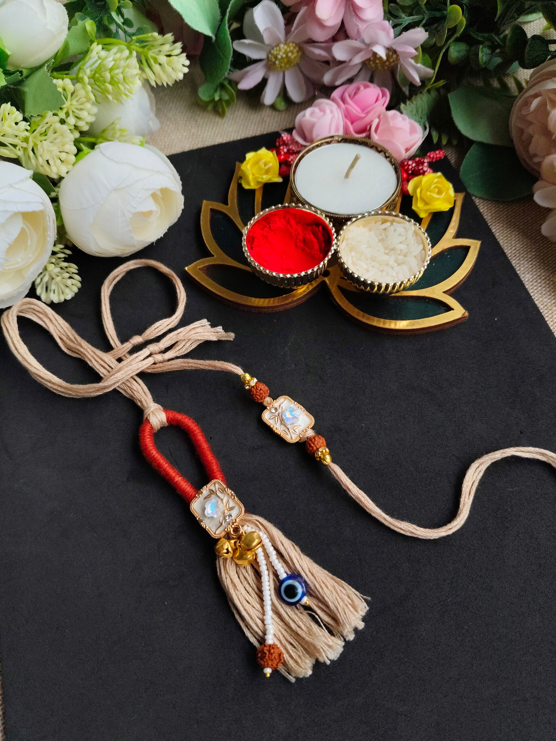 Premium Handmade Designer Rakhi Collection – Traditional Indian Rakhi for Brother | Elegant Festive Rakhi Gift