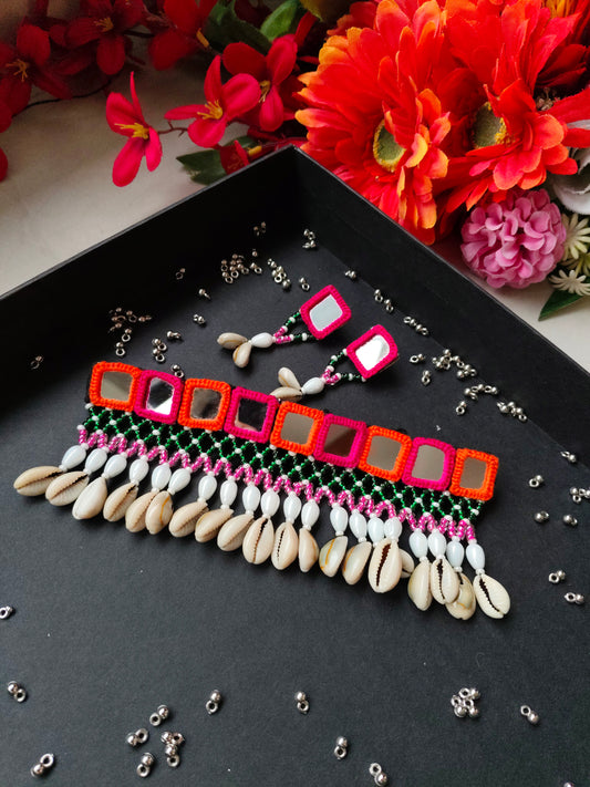 Boho Mirror Choker Set #3
