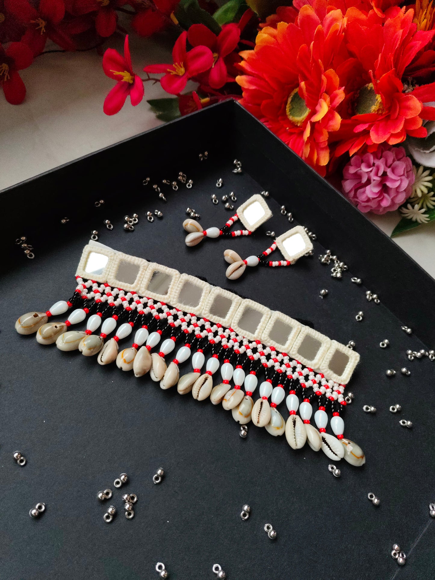 Boho Mirror Choker Set #1