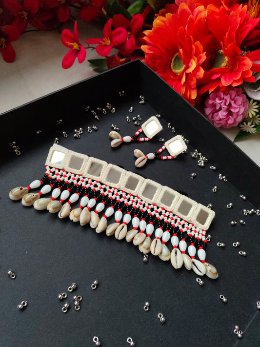 Boho Mirror Choker Set #1