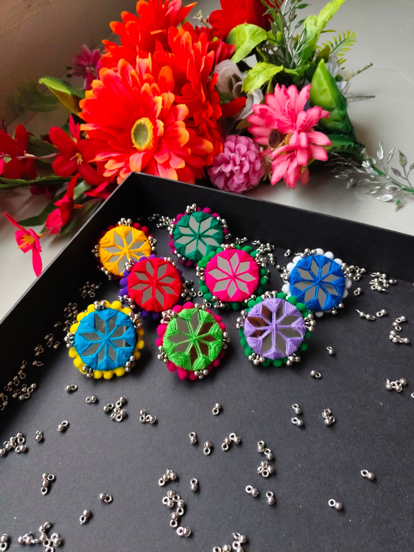 Single Colored Mirror Rings